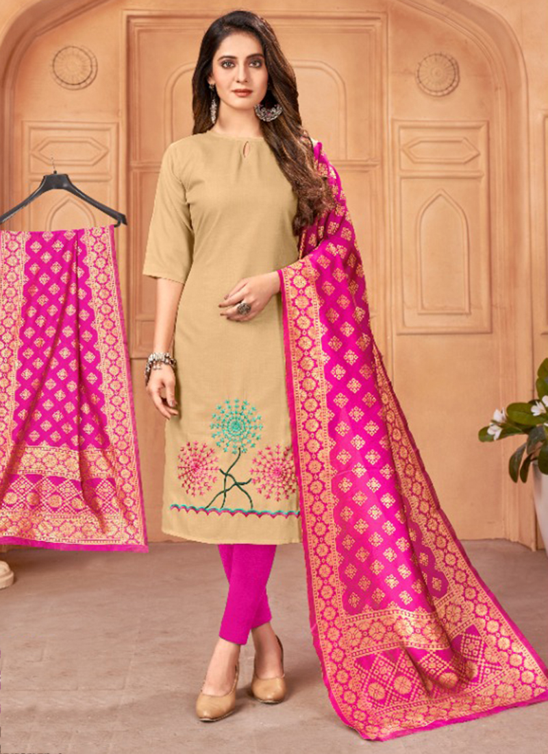 Grey Handloom Slab Chudidar Kurti